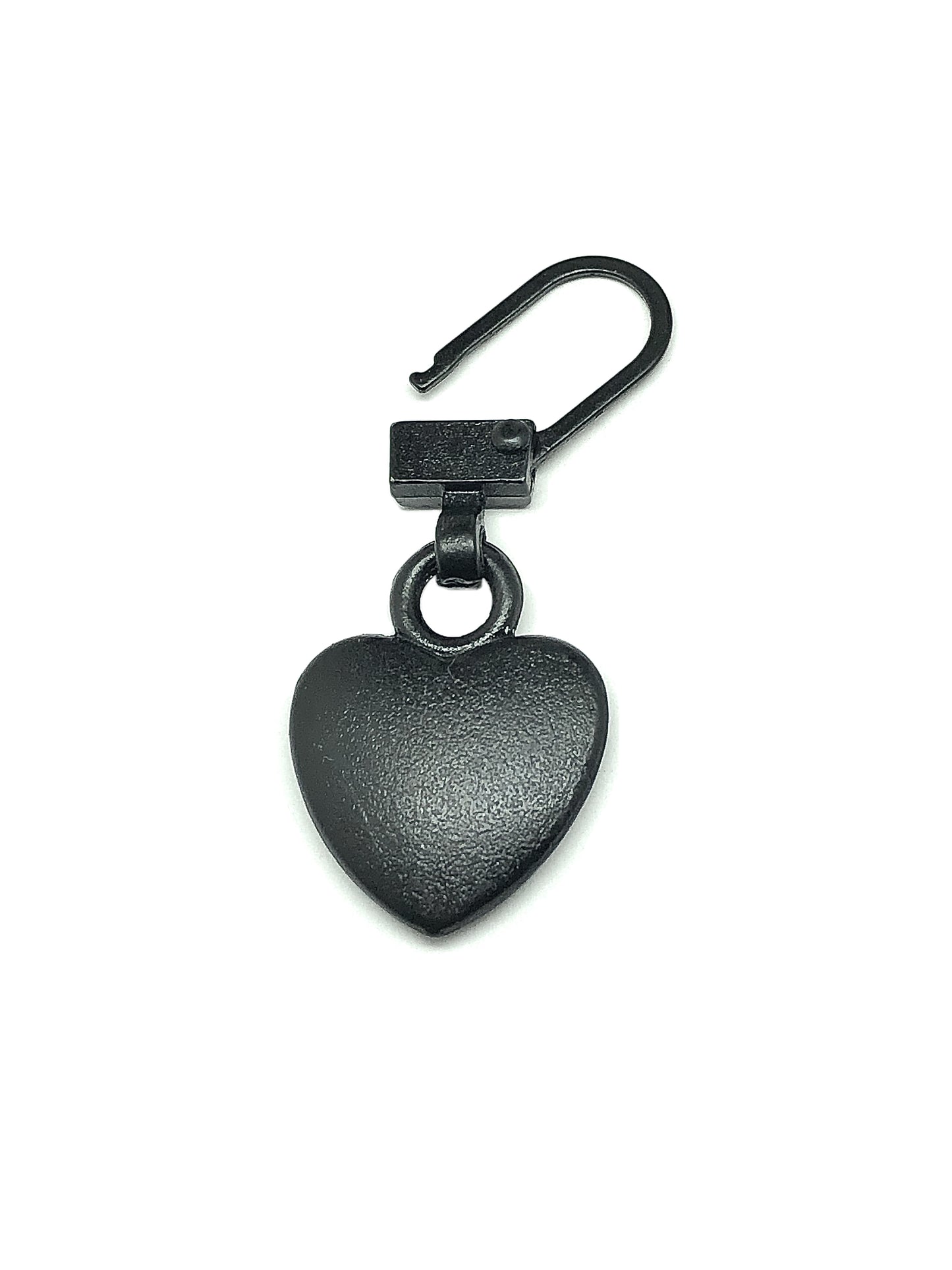 Blingschlingers - Any Zipper Repair Charm - Rustic Black Heart Zipper Pull Charm | Accessorize anything
