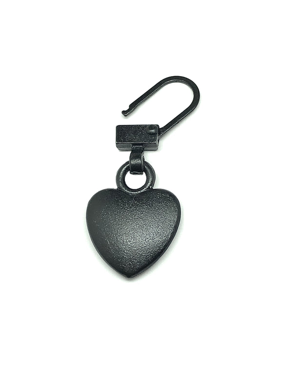 Zipper Repair Charm - Black Heart Zipper Charm or Accessorize anything it can clip onto!