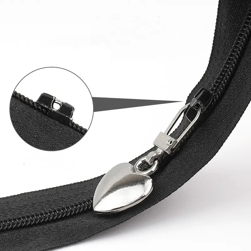 Zipper Repair Charm - Black Heart Zipper Charm or Accessorize anything it can clip onto!