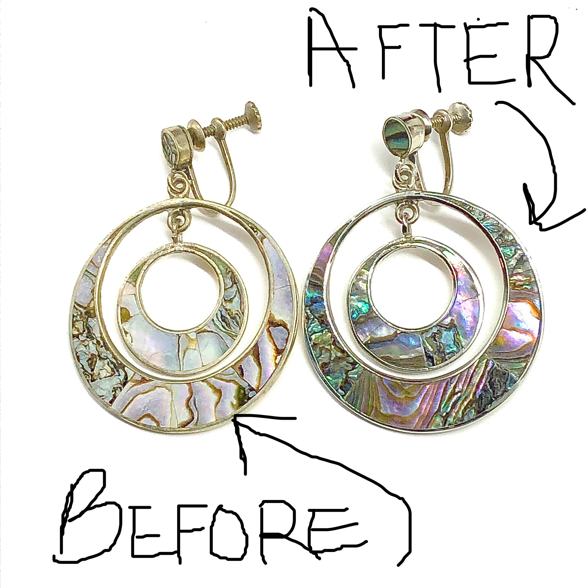Comparison of Silver Polishing Cloth Before and After