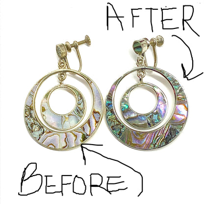 Comparison of Silver Polishing Cloth Before and After