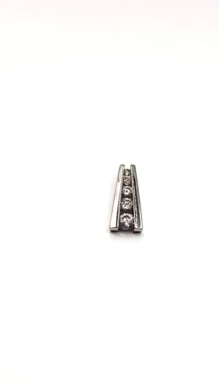 Video of Sterling Silver Cubic Zirconia Stone Pendant