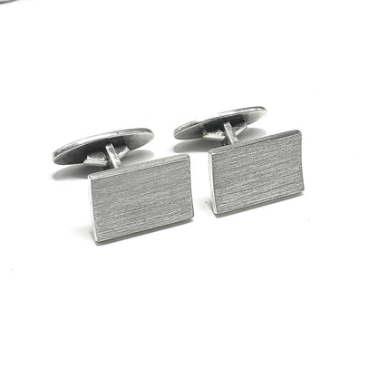 Sterling Silver Cufflinks, Vintage Francis Howard Sheffield England, 925 Silver Rectangle Cufflinks