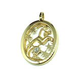 Zodiac Jewelry | Diamond Accent Zodiac Capricorn Pendant | Blingschlingers Jewelry online