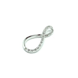Womens Print Tops | Petite Sterling Silver Eternity Design Diamond Pendant | Best Discount Estate Jewelry Website online at Blingschlingers.com