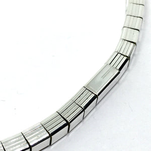 Chain | Designer Gucci 16.25" Sterling Silver Geometric Square Snake Chain Necklace | Necklace