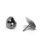 Mens Accessories - Vintage Sterling Silver Black Niello Glinting Siam Goddess Tie Tack / Lapel Pin