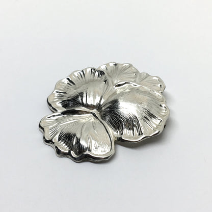 Used Jewelry - Elegant Sterling Silver Iris Flower Convertible Pendant - Brooch / Lapel Pin