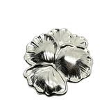 Used Jewelry - Elegant Sterling Silver Iris Flower Convertible Pendant - Brooch / Lapel Pin