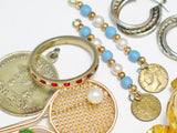 Gold Plated Costume Jewelry Lot Pendants Earrings Brooches Ring & Misc - Blingschlingers Jewelry
