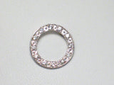 Pendants Pre-Owned | Womens Petite Sterling Silver CZ Halo Circle Pendant
