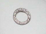 Pendants Pre-Owned | Womens Petite Sterling Silver CZ Halo Circle Pendant