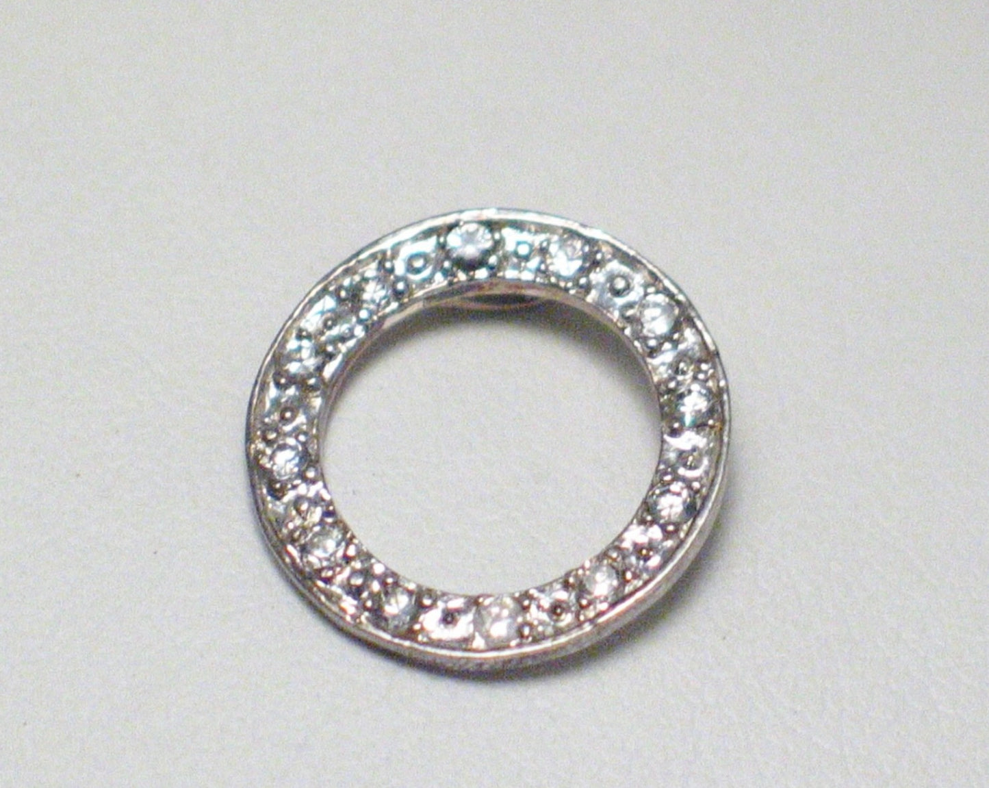 Ring of Life | Petite Sterling Silver Halo Pendant w/ Cubic Zirconia - Blingschlingers Jewelry