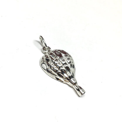 Fun - Mens Womens Sterling Silver Hot Air Balloon Festival Ohio Orlando Charm Pendant
