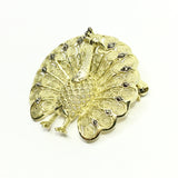 Brooch / Lapel Pin | Peacock your daring fashion sense, Vintage Gold Sterling Silver Marcasite Stone Peacock Brooch / Lapel Pin