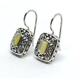 Drop Earrings | Sterling Silver Ornate Pearl Drop Earrings | Silver Earrings