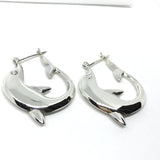 Jewelry Women's - 925 Sterling Silver Big Dolphin Hoop Earrings - online in USA