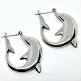 Jewelry Women's Big Dolphin Hoop Earrings online at Blingschlingers.com in USA
