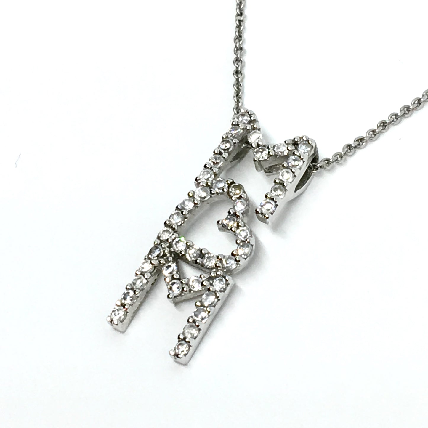 Silver Necklaces | Womens Sterling Silver Mom Pendant Necklace 18" | Discount Estate Jewelry website