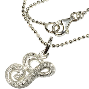 Necklace Womens Sterling Silver 16" Shimmery Design Initial Letter G Pendant Necklace