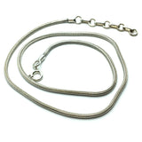 Necklace - Men Womens Sterling Silver 2 mm Round Snake Chain Necklace