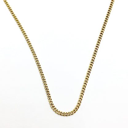 Necklace - Womens Discount Used 12k Gold Filled 18" Mini Curb Chain Necklace 