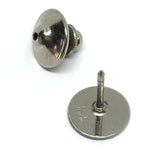 Tie-Tack | Mens used Sterling Silver Diamond Cut Leaf Design Round TieTack