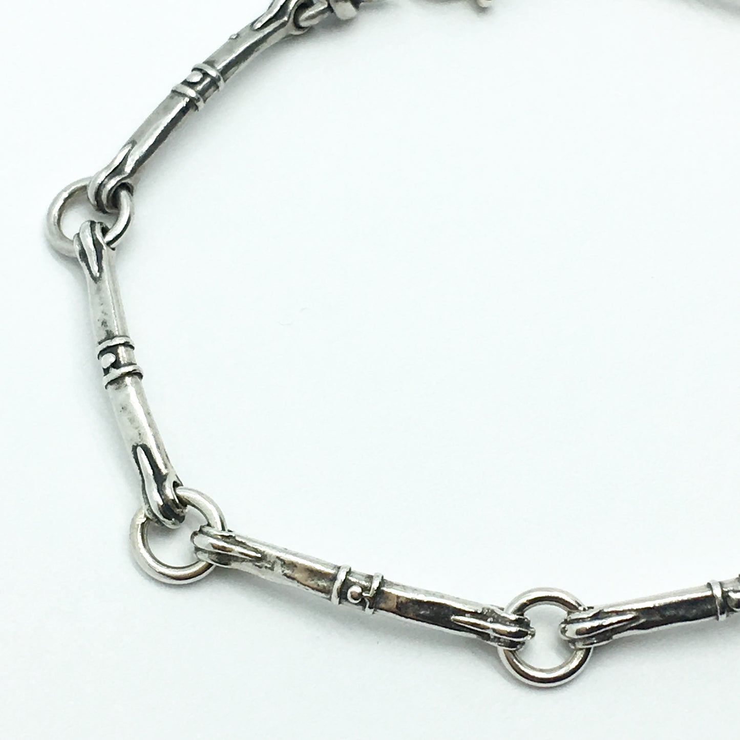 Bracelet | Mens Womens Silpada Sterling Silver Tribal Style Bar & Dot Design Chain Bracelet