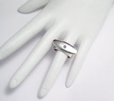 Unique Ring | The Balanced River Rock - Modern Art Design Oval Onyx Ring |  Blingschlingers Jewelry