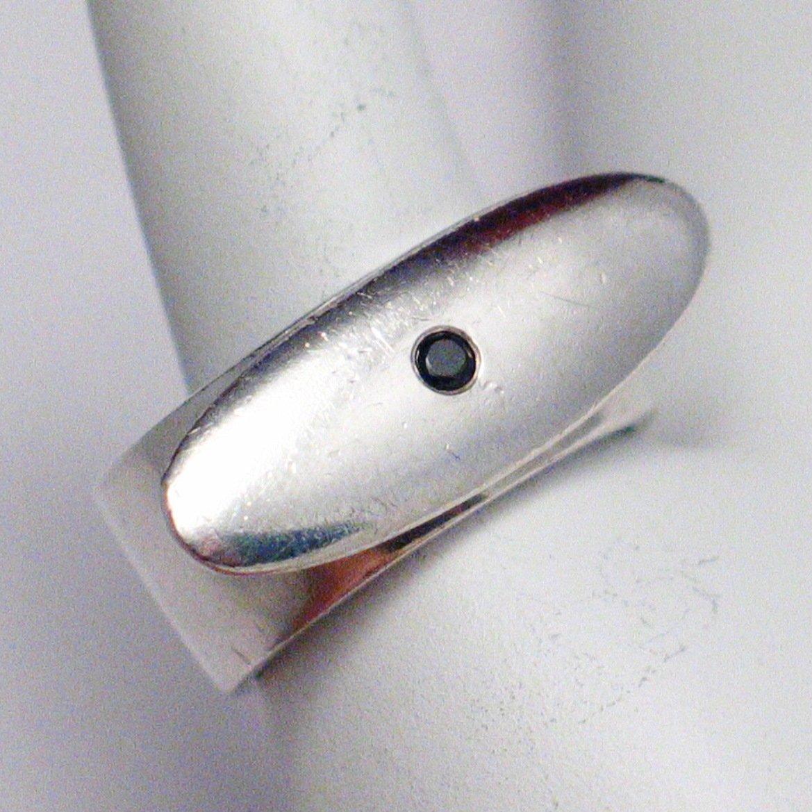 Unique Ring | The Balanced River Rock - Modern Art Design Oval Onyx Ring | Discount Estate Jewelry