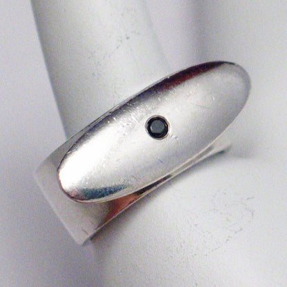 Unique Ring | The Balanced River Rock - Modern Art Design Oval Onyx Ring | Discount Estate Jewelry