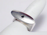 Unique Ring | The Balanced River Rock - Modern Art Design Oval Onyx Ring | Discount Estate Jewelry