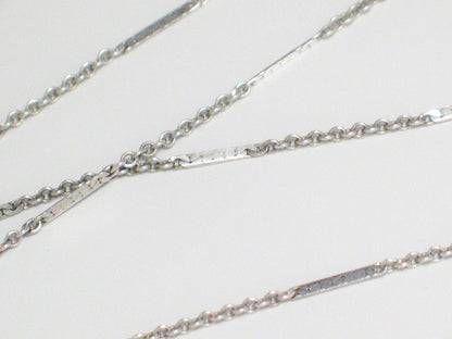 Womens Necklace | Vintage Sterling Silver Marcasite Bow Fancy Link Chain Necklace 17" | Estate Jewelry online at  Blingschlingers Jewelry