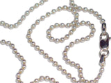 Chain | Sterling Silver Ball Chain Necklace 16" Italy | Real Discount Priced Estate Jewelry Online
