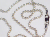 Chain | Sterling Silver Ball Chain Necklace 16" Italy | Real Discount Priced Estate Jewelry Online