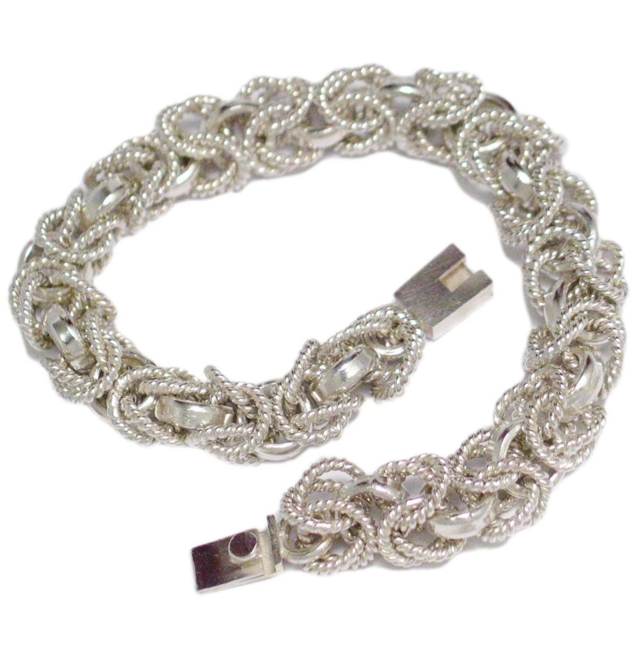 Byzantine Bracelet, Mens Womens 9in Nautical Rope Design Chain Bracelet –  Blingschlingers Jewelry