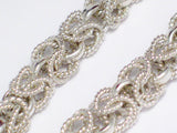 Mens Bracelet | Sterling Silver Nautical Rope Byzantine Chain Bracelet 9" | Discount Estate Jewelry online at Blingschlingers