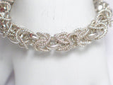 Mens Bracelet | Sterling Silver Nautical Rope Byzantine Chain Bracelet 9" | Discount Estate Jewelry online