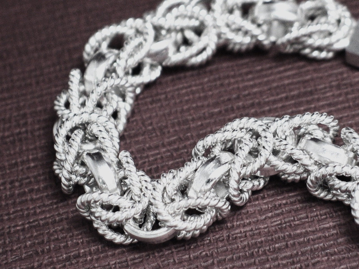 Byzantine Bracelet, Mens Womens 9in Nautical Rope Design Chain Bracelet - Blingschlingers