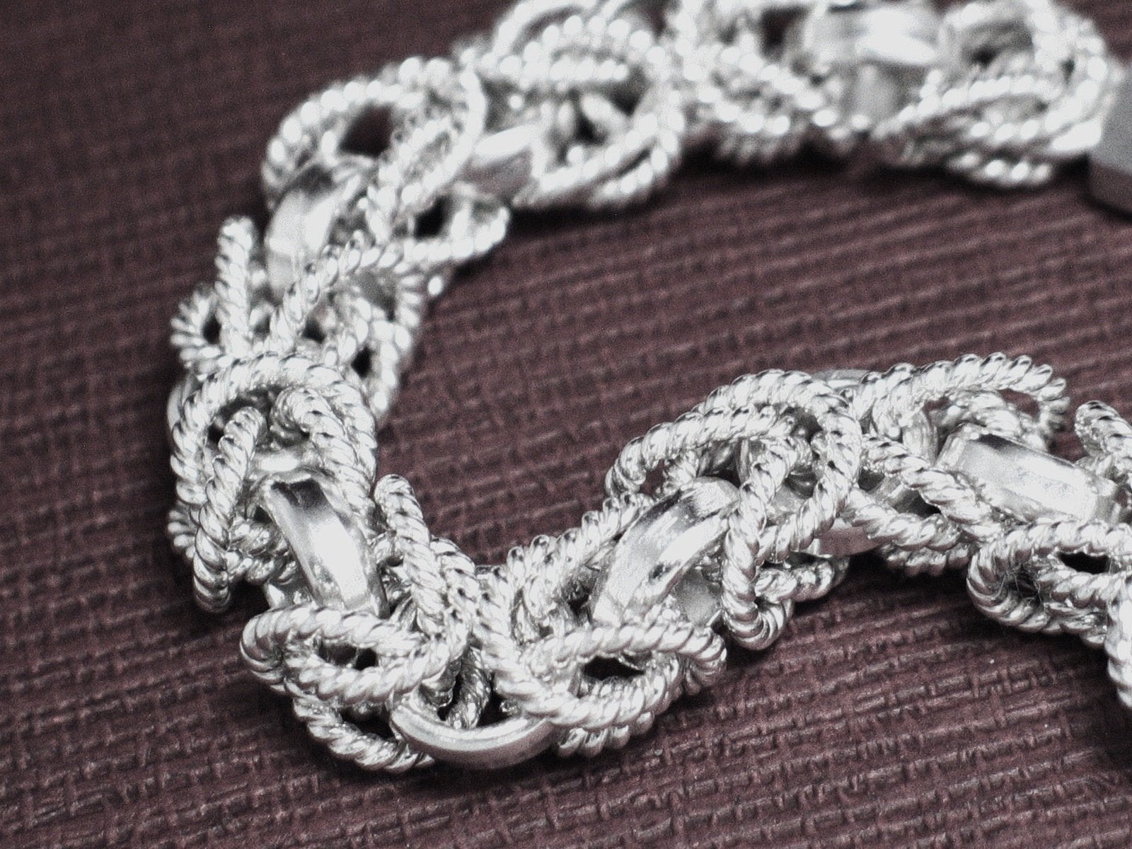 Byzantine Bracelet, Mens Womens 9in Nautical Rope Design Chain Bracelet - Blingschlingers