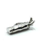 Estate Jewelry | 80s Sterling Silver Golf Course Clubs & Bag 3D Charm Pendant