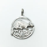 Vintage Jewelry | Sterling Silver Leave it to Beavers Canada Cut-out Design Charm