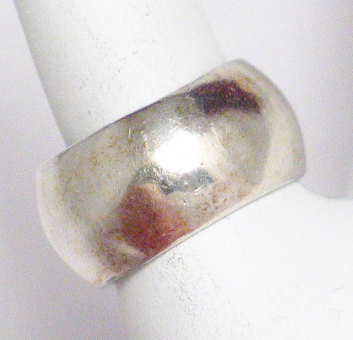 Womens Ring | Sterling Silver Plain Wide Band Pinky or Midi Ring sz4.5 | Estate Jewelry Online