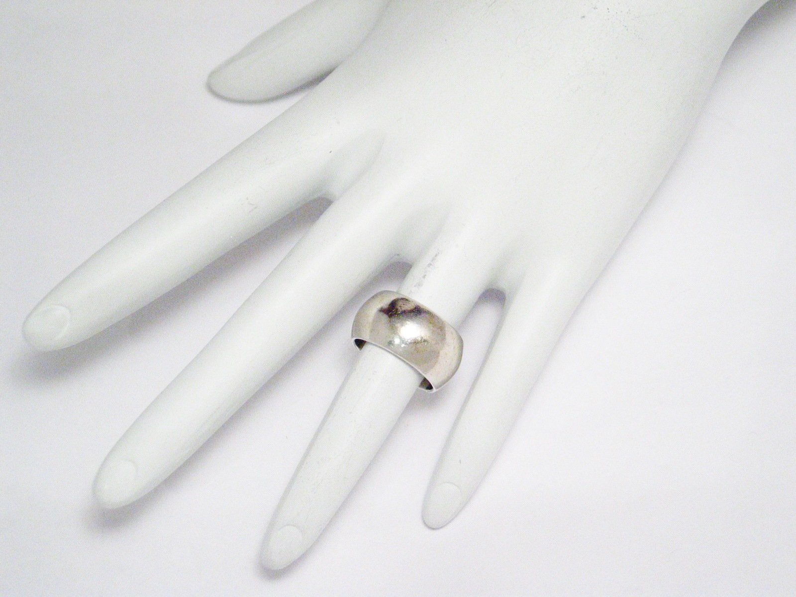 Womens Ring | Sterling Silver Plain Wide Band Pinky or Midi Ring sz4.5 | Estate Jewelry Online at blingschlingers.com