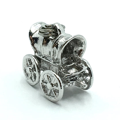 Jewelry used | Sterling Silver Western Style Covered Wagon 3D Charm Pendant
