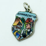Vintage Jewelry | Schwarzwald Black Forest Germany European Silver Shield Charm