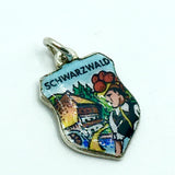 Vintage Jewelry | Schwarzwald Black Forest Germany European Silver Shield Charm