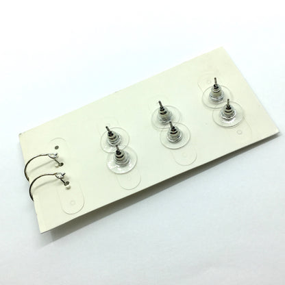 Discount Fashion Jewelry | Variety Pack 4 Pairs Petite Silver Random Fun Design Stud Earrings