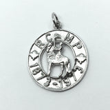 Vintage 1973 Sterling Silver Royal Canadian Mounted Police Charm Pendant