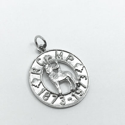 Vintage Jewelry | 1973 Sterling Silver Royal Canadian Mounted Police Charm Pendant
